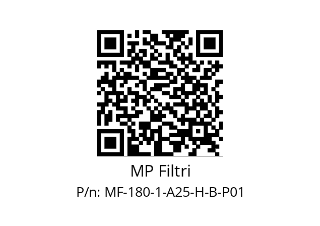   MP Filtri MF-180-1-A25-H-B-P01