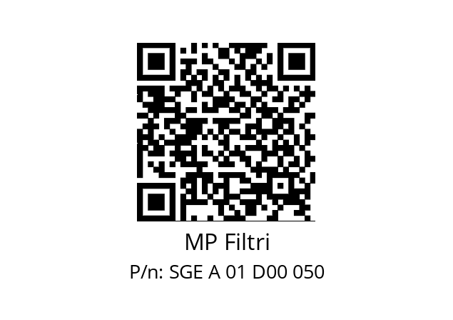   MP Filtri SGE A 01 D00 050