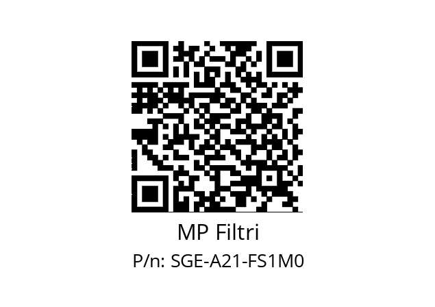   MP Filtri SGE-A21-FS1M0