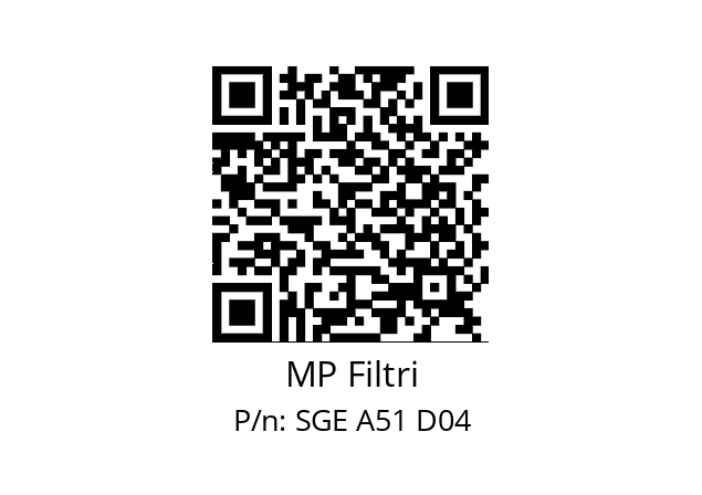   MP Filtri SGE A51 D04