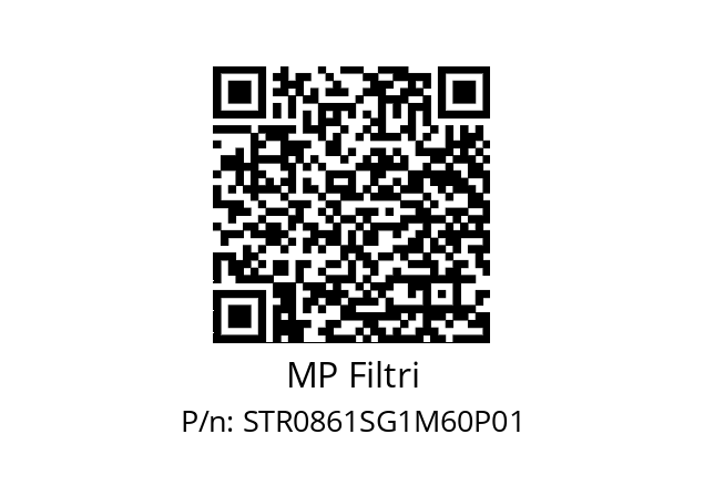  STR-086-1-S-G1-M60-P01 MP Filtri STR0861SG1M60P01