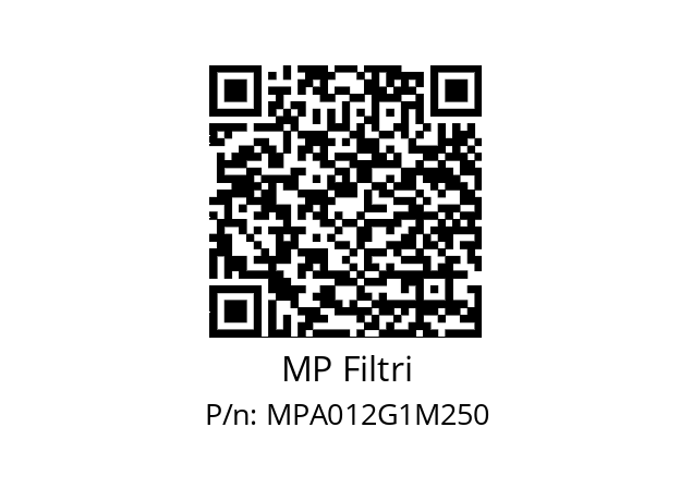  MPA-012-G1-M250 MP Filtri MPA012G1M250