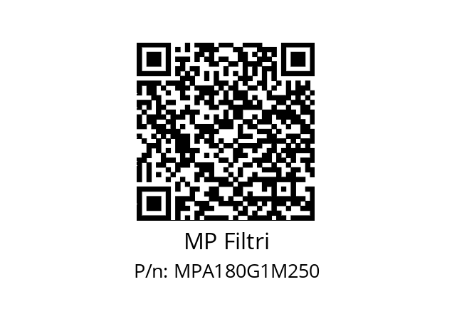  MPA-180-G1-M250 MP Filtri MPA180G1M250