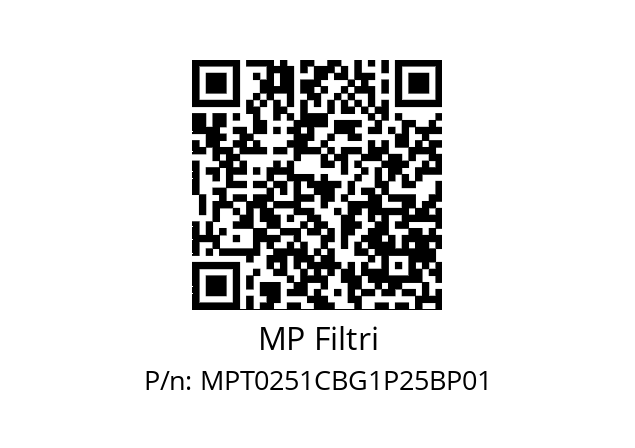  MPT-025-1-C-B-G1-P25-B-P01 MP Filtri MPT0251CBG1P25BP01