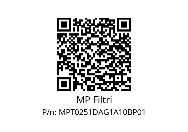  MPT-025-1-D-A-G1-A10-B-P01 MP Filtri MPT0251DAG1A10BP01