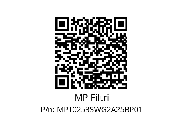  MPT-025-3-S-W-G2-A25-B-P01 MP Filtri MPT0253SWG2A25BP01