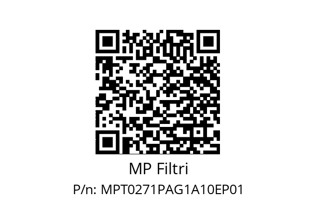  MPT-027-1-P-A-G1-A10-E-P01 MP Filtri MPT0271PAG1A10EP01