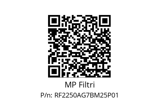  RF2-250-A-G7-B-M25-P01 MP Filtri RF2250AG7BM25P01