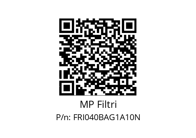  FRI-040-B-A-G1-A10-N-P01 MP Filtri FRI040BAG1A10N