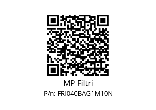  FRI-040-B-A-G1-M10-N-P01 MP Filtri FRI040BAG1M10N