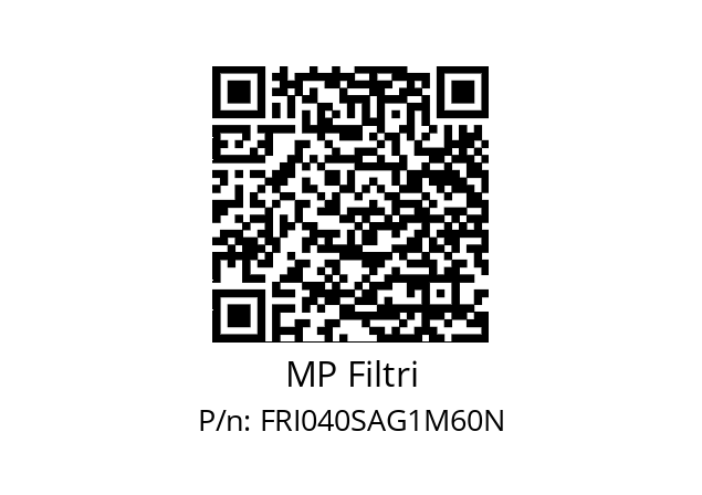  FRI-040-S-A-G1-M60-N-P01 MP Filtri FRI040SAG1M60N