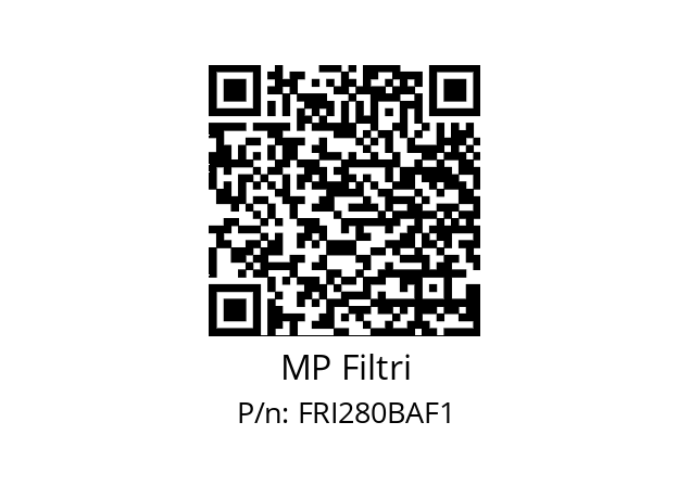  FRI-280-B-A-F1-XXX-P01 MP Filtri FRI280BAF1