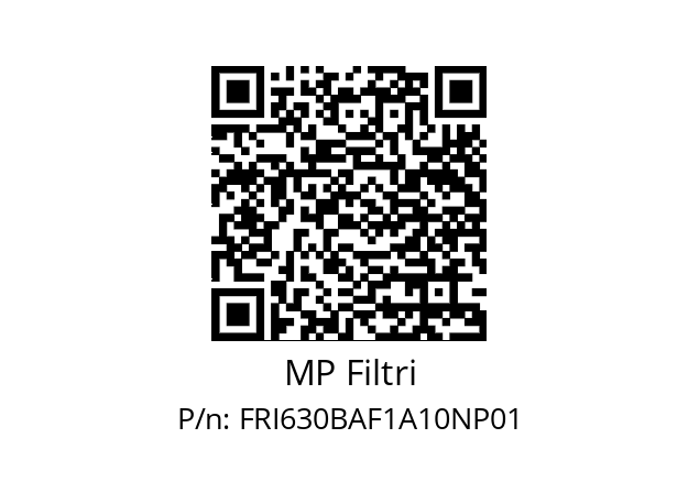  FRI-630-B-A-F1-A10-N-P01 MP Filtri FRI630BAF1A10NP01