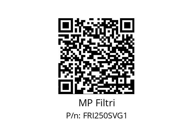  FRI-250-S-V-G1-XXX-P01 MP Filtri FRI250SVG1