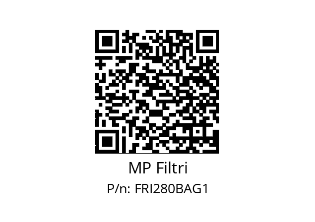  FRI-280-B-A-G1-XXX-P01 MP Filtri FRI280BAG1