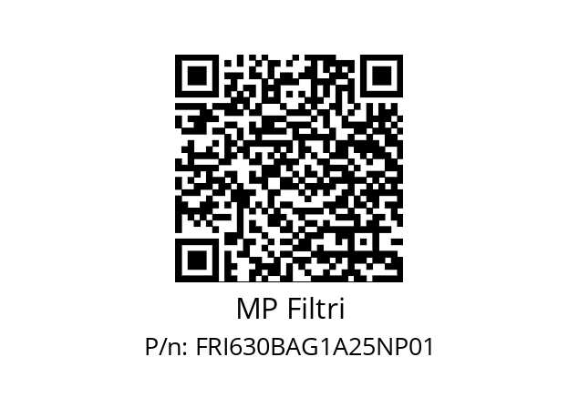  FRI-630-B-A-G1-A25-N-P01 MP Filtri FRI630BAG1A25NP01