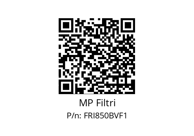  FRI-850-B-V-F1-XXX-P01 MP Filtri FRI850BVF1