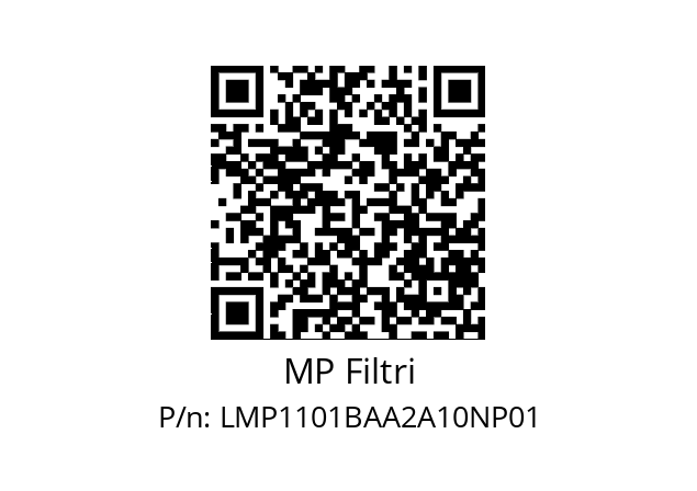  LMP-110-1-B-A-A-2-A10-N-P01-S MP Filtri LMP1101BAA2A10NP01