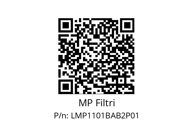  LMP-110-1-B-A-B-2-XXX-P01-S MP Filtri LMP1101BAB2P01