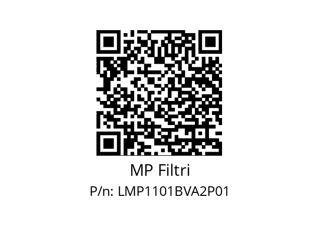  LMP-110-1-B-V-A-2-XXX-P01-S MP Filtri LMP1101BVA2P01