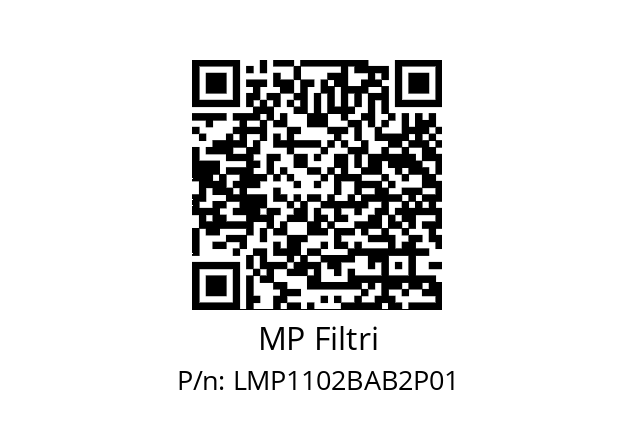  LMP-110-2-B-A-B-2-XXX-P01-S MP Filtri LMP1102BAB2P01