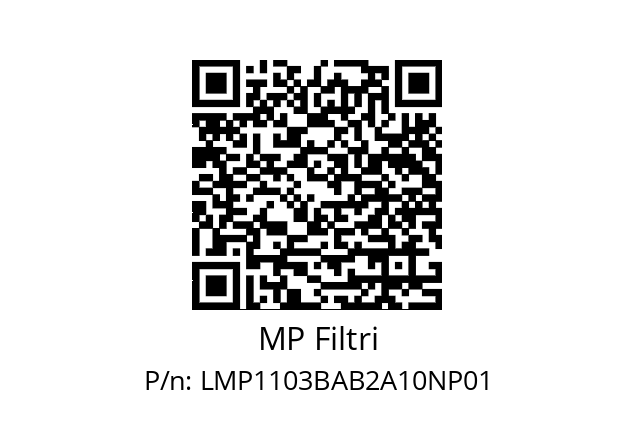  LMP-110-3-B-A-B-2-A10-N-P01-S MP Filtri LMP1103BAB2A10NP01