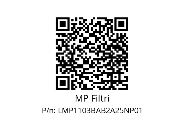  LMP-110-3-B-A-B-2-A25-N-P01-S MP Filtri LMP1103BAB2A25NP01