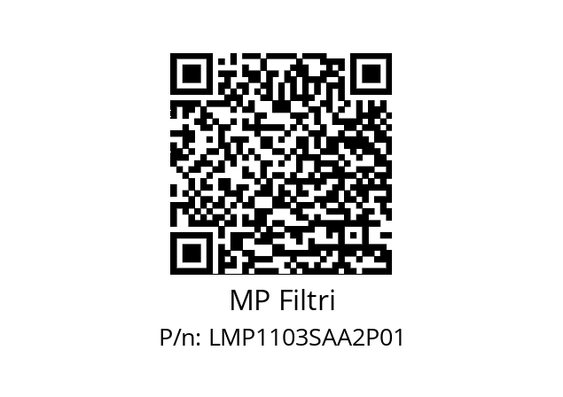  LMP-110-3-S-A-A-2-XXX-P01-S MP Filtri LMP1103SAA2P01