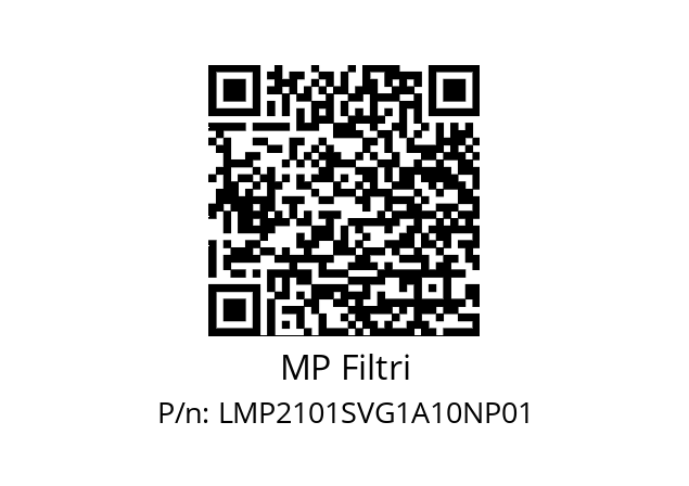  LMP-210-1-S-V-G1-A10-N-P01 MP Filtri LMP2101SVG1A10NP01