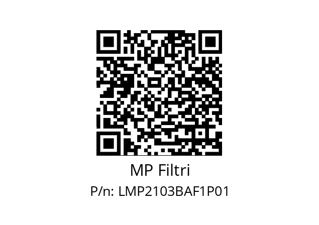  LMP-210-3-B-A-F1-XXX-P01+T2 MP Filtri LMP2103BAF1P01