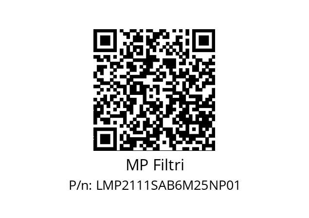  LMP-211-1-S-A-B-6-M25-N-P01+T2 MP Filtri LMP2111SAB6M25NP01