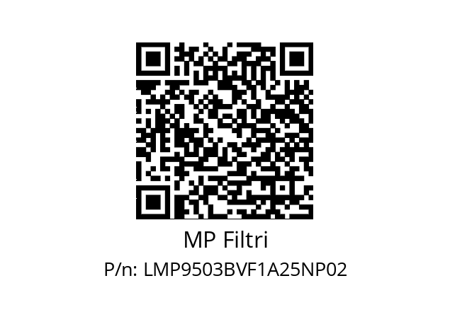  LMP-950-3-B-V-F1-A25-N-P02+T2 MP Filtri LMP9503BVF1A25NP02