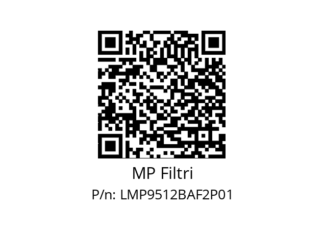  LMP-951-2-B-A-F2-XXX-P01+T2 MP Filtri LMP9512BAF2P01