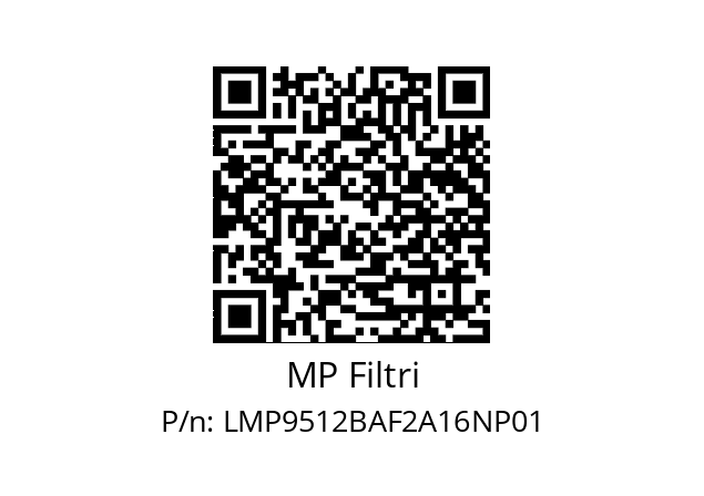  LMP-951-2-B-A-F2-A16-N-P01+T2 MP Filtri LMP9512BAF2A16NP01