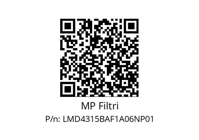  LMD-431-5-B-A-F1-A06-N-P01 MP Filtri LMD4315BAF1A06NP01