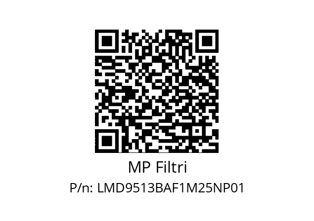  LMD-951-3-B-A-F1-M25-N-P01 MP Filtri LMD9513BAF1M25NP01