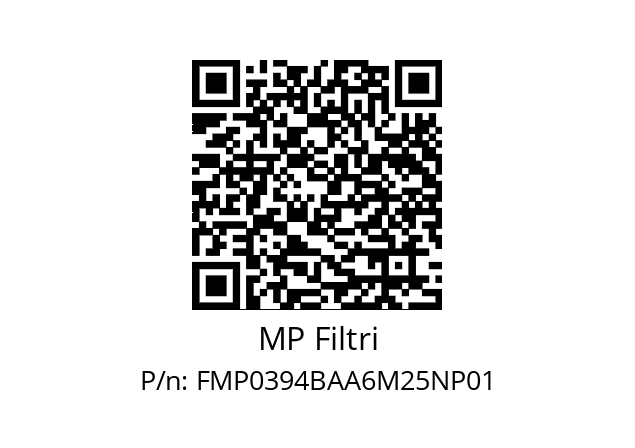  FMP-039-4-B-A-A-6-M25-N-P01 MP Filtri FMP0394BAA6M25NP01