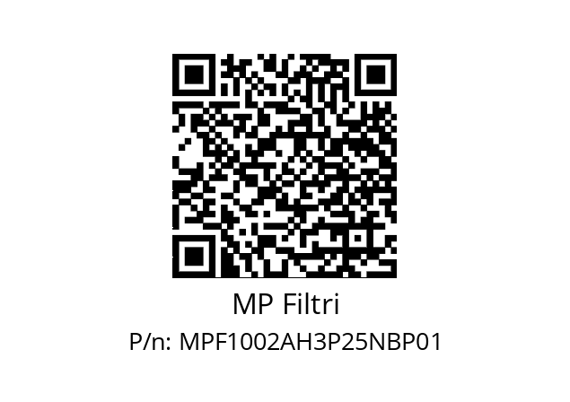  MPF-100-2-A-H3-P25-N-B-P01+T5 MP Filtri MPF1002AH3P25NBP01