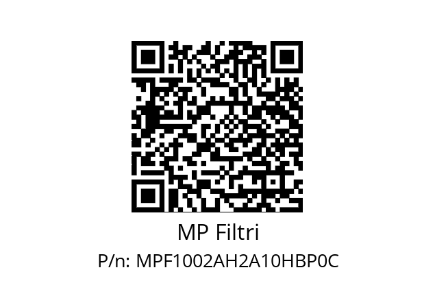  MPF-100-2-A-H2-A10-H-B-P0C+T5 MP Filtri MPF1002AH2A10HBP0C