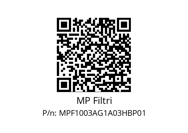  MPF-100-3-A-G1-A03-H-B-P01 MP Filtri MPF1003AG1A03HBP01