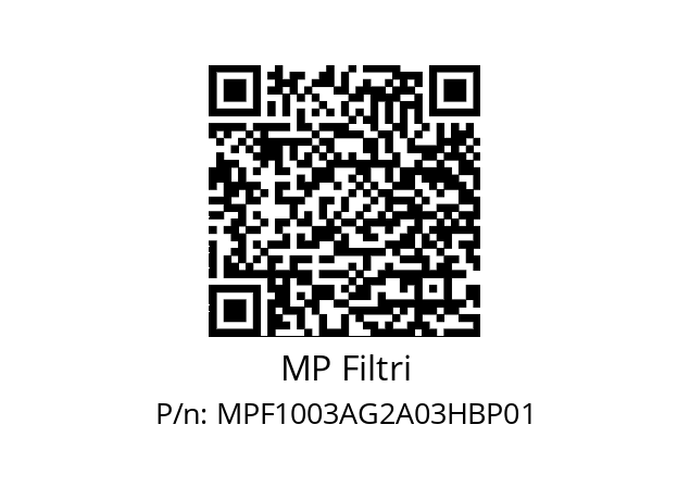  MPF-100-3-A-G2-A03-H-B-P01 MP Filtri MPF1003AG2A03HBP01