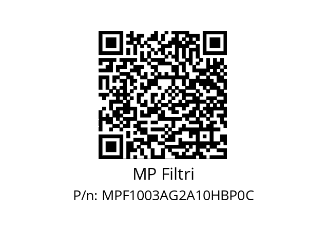  MPF-100-3-A-G2-A10-H-B-P0C MP Filtri MPF1003AG2A10HBP0C