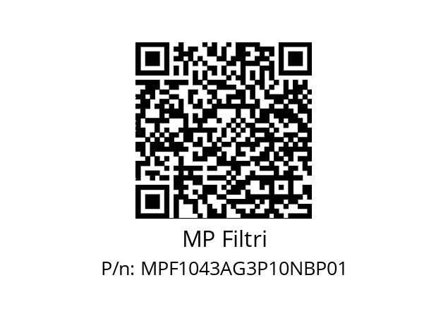  MPF-104-3-A-G3-P10-N-B-P01 MP Filtri MPF1043AG3P10NBP01