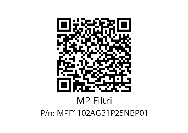  MPF-110-2-A-G3-1-P25-N-B-P01 MP Filtri MPF1102AG31P25NBP01