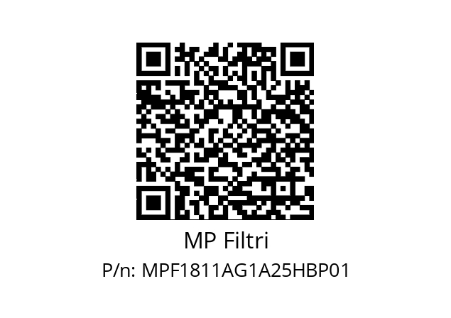  MPF-181-1-A-G1-A25-H-B-P01 MP Filtri MPF1811AG1A25HBP01