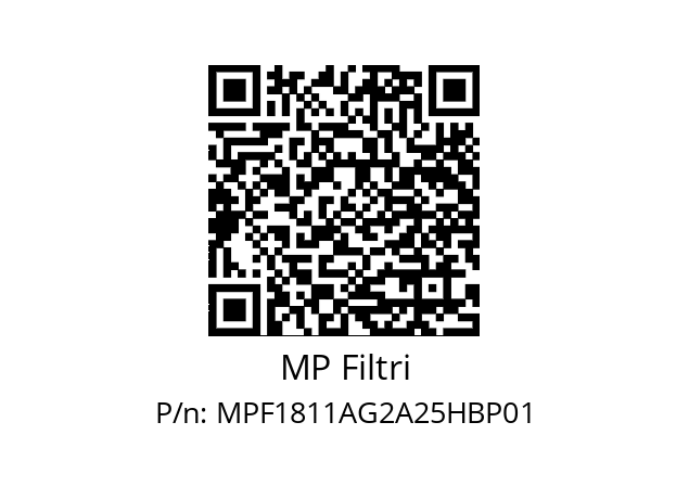  MPF-181-1-A-G2-A25-H-B-P01 MP Filtri MPF1811AG2A25HBP01