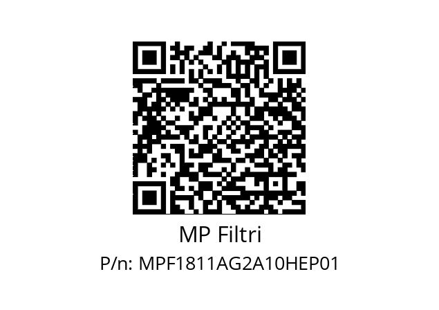  MPF-181-1-A-G2-A10-H-E-P01 MP Filtri MPF1811AG2A10HEP01