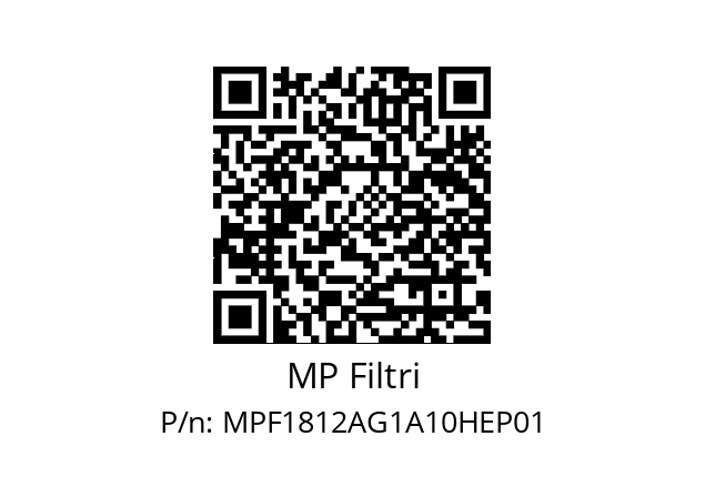  MPF-181-2-A-G1-A10-H-E-P01 MP Filtri MPF1812AG1A10HEP01