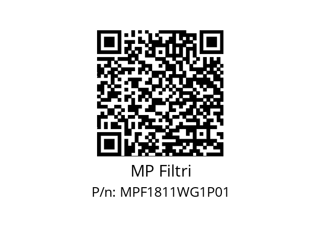  MPF-181-1-W-G1-XXX-P01 MP Filtri MPF1811WG1P01