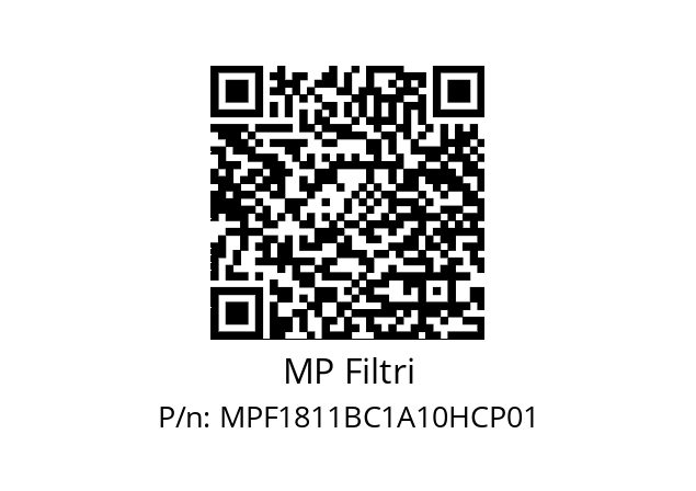  MPF-181-1-B-C1-A10-H-C-P01 MP Filtri MPF1811BC1A10HCP01